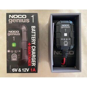 1A Smart Car Battery Charger, 6V and 12V Automotive Charger, Battery